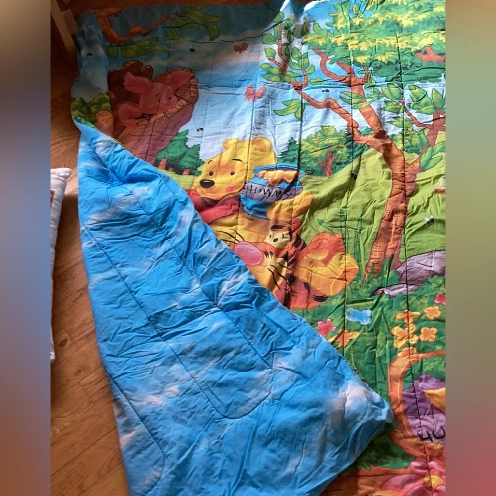 CLOUDS 🍯 Winnie the Pooh ⛅️ EPLVC  Cotton blend  ⛅️ Twin Fitted Sheet